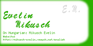 evelin mikusch business card